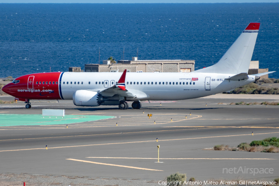 Norwegian Air Sweden Boeing 737-8 MAX (SE-RTL) | Photo 660927
