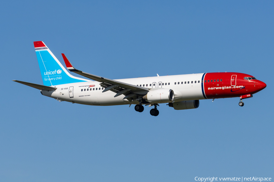 Norwegian Air Sweden Boeing 737-84P (SE-RXB) | Photo 565899