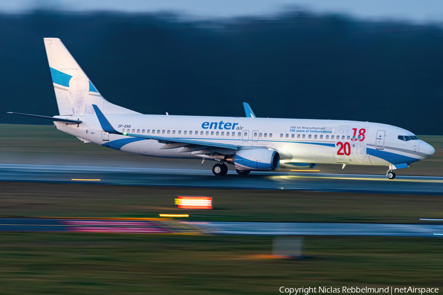 Enter Air Boeing 737-8Q8 (SP-ENX) | Photo 367977