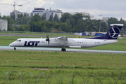 LOT Polish Airlines Bombardier DHC-8-402Q (SP-EQC) at  Warsaw - Frederic Chopin International, Poland