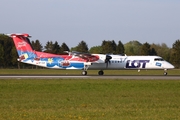 LOT Polish Airlines Bombardier DHC-8-402Q (SP-EQF) at  Hamburg - Fuhlsbuettel (Helmut Schmidt), Germany