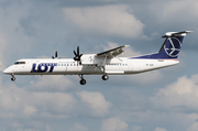 LOT Polish Airlines Bombardier DHC-8-402Q (SP-EQF) at  Hamburg - Fuhlsbuettel (Helmut Schmidt), Germany