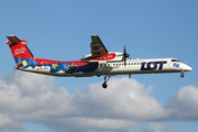 LOT Polish Airlines Bombardier DHC-8-402Q (SP-EQH) at  Hamburg - Fuhlsbuettel (Helmut Schmidt), Germany