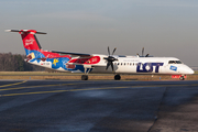 LOT Polish Airlines Bombardier DHC-8-402Q (SP-EQH) at  Hamburg - Fuhlsbuettel (Helmut Schmidt), Germany