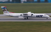 LOT Polish Airlines Bombardier DHC-8-402Q (SP-EQI) at  Warsaw - Frederic Chopin International, Poland