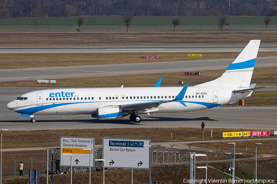 Enter Air Boeing 737-8Q8 (SP-ESG) | Photo 612322