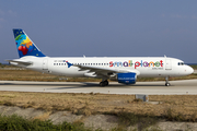 Small Planet Airlines Poland Airbus A320-214 (SP-HAF) at  Rhodes, Greece