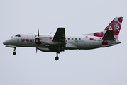 SprintAir SAAB 340A(QC) (SP-KPC) at  Warsaw - Frederic Chopin International, Poland