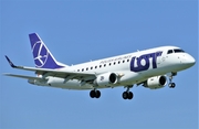 LOT Polish Airlines Embraer ERJ-170LR (ERJ-170-100LR) (SP-LDG) at  Warsaw - Frederic Chopin International, Poland