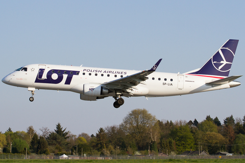 LOT Polish Airlines Embraer ERJ-175LR (ERJ-170-200LR) (SP-LIA) at  Hamburg - Fuhlsbuettel (Helmut Schmidt), Germany