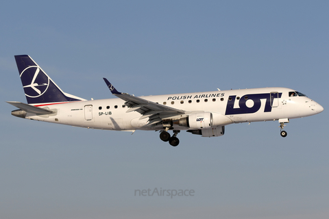 LOT Polish Airlines Embraer ERJ-175STD (ERJ-170-200STD) (SP-LIB) at  Warsaw - Frederic Chopin International, Poland