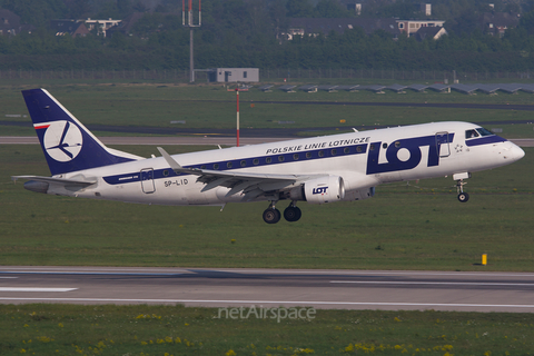 LOT Polish Airlines Embraer ERJ-175LR (ERJ-170-200LR) (SP-LID) at  Dusseldorf - International, Germany