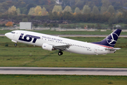 LOT Polish Airlines Boeing 737-45D (SP-LLE) at  Dusseldorf - International, Germany