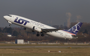 LOT Polish Airlines Boeing 737-45D (SP-LLE) at  Dusseldorf - International, Germany