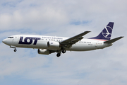 LOT Polish Airlines Boeing 737-45D (SP-LLE) at  London - Heathrow, United Kingdom