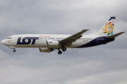 LOT Polish Airlines Boeing 737-45D (SP-LLE) at  London - Heathrow, United Kingdom