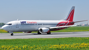 LOT Charters Boeing 737-45D (SP-LLF) at  Warsaw - Frederic Chopin International, Poland