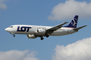 LOT Polish Airlines Boeing 737-45D (SP-LLF) at  London - Heathrow, United Kingdom