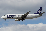 LOT Polish Airlines Boeing 737-45D (SP-LLF) at  London - Heathrow, United Kingdom