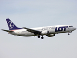 LOT Polish Airlines Boeing 737-45D (SP-LLF) at  London - Heathrow, United Kingdom