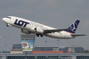 LOT Polish Airlines Boeing 737-45D (SP-LLF) at  Warsaw - Frederic Chopin International, Poland