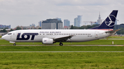 LOT Polish Airlines Boeing 737-45D (SP-LLF) at  Warsaw - Frederic Chopin International, Poland