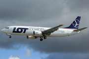 LOT Polish Airlines Boeing 737-45D (SP-LLG) at  London - Heathrow, United Kingdom