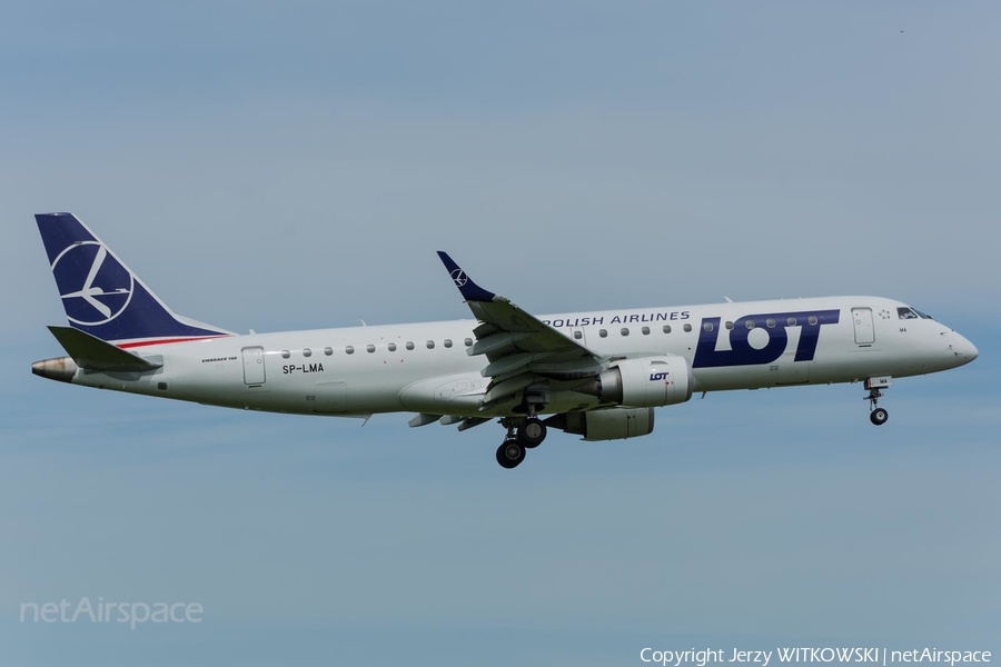LOT Polish Airlines Embraer ERJ-190STD (ERJ-190-100STD) (SP-LMA) | Photo 677660