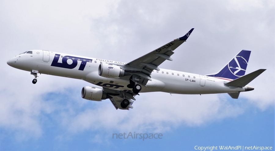 LOT Polish Airlines Embraer ERJ-190STD (ERJ-190-100STD) (SP-LMA) | Photo 444348