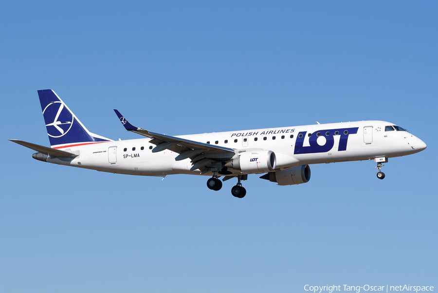 LOT Polish Airlines Embraer ERJ-190STD (ERJ-190-100STD) (SP-LMA) | Photo 507342