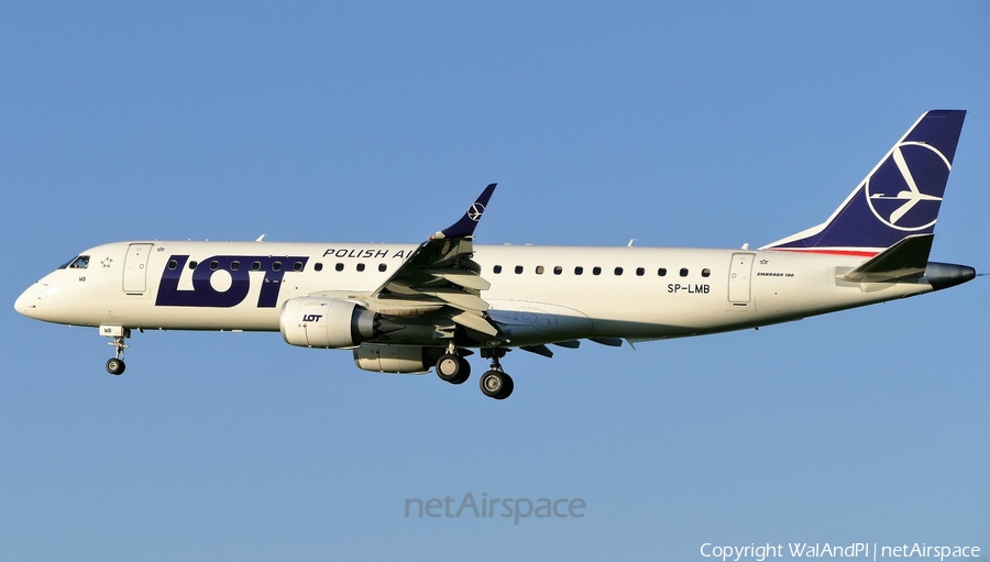 LOT Polish Airlines Embraer ERJ-190STD (ERJ-190-100STD) (SP-LMB) | Photo 449666
