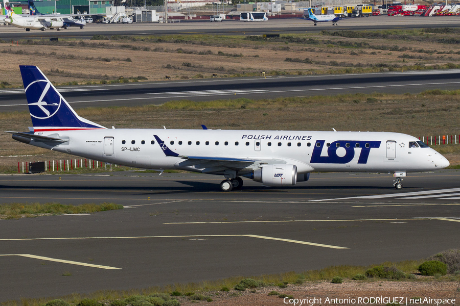 LOT Polish Airlines Embraer ERJ-190STD (ERJ-190-100STD) (SP-LMC) | Photo 285399