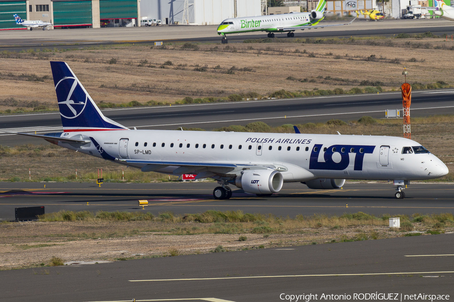 LOT Polish Airlines Embraer ERJ-190STD (ERJ-190-100STD) (SP-LMD) | Photo 285400
