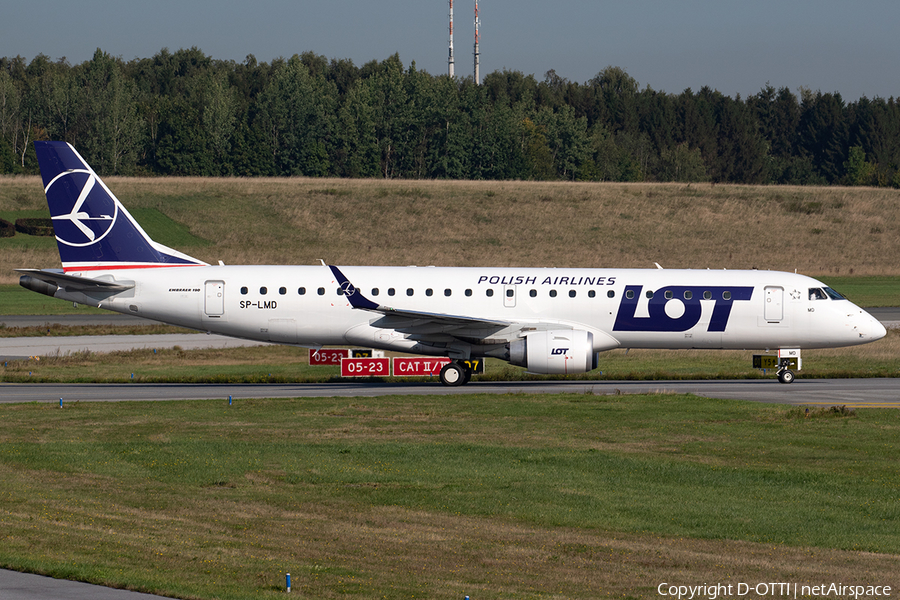 LOT Polish Airlines Embraer ERJ-190STD (ERJ-190-100STD) (SP-LMD) | Photo 402244