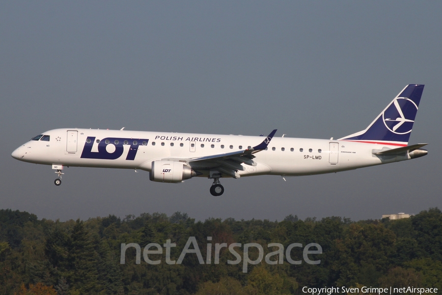 LOT Polish Airlines Embraer ERJ-190STD (ERJ-190-100STD) (SP-LMD) | Photo 403726