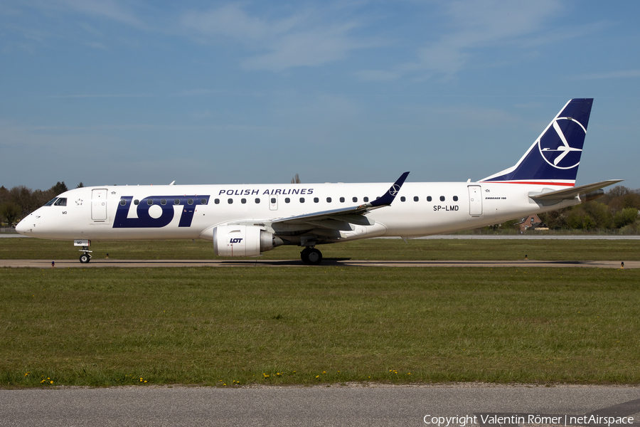 LOT Polish Airlines Embraer ERJ-190STD (ERJ-190-100STD) (SP-LMD) | Photo 565368