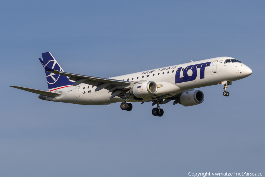LOT Polish Airlines Embraer ERJ-190AR (ERJ-190-100IGW) (SP-LME) | Photo 519703