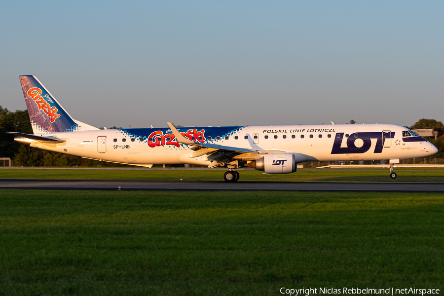 LOT Polish Airlines Embraer ERJ-195LR (ERJ-190-200LR) (SP-LNB) | Photo 349045