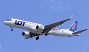 LOT Polish Airlines Embraer ERJ-195LR (ERJ-190-200LR) (SP-LNB) at  Warsaw - Frederic Chopin International, Poland