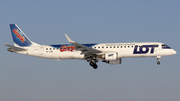 LOT Polish Airlines Embraer ERJ-195LR (ERJ-190-200LR) (SP-LNB) at  Warsaw - Frederic Chopin International, Poland