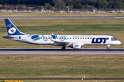 LOT Polish Airlines Embraer ERJ-195LR (ERJ-190-200LR) (SP-LNC) at  Dusseldorf - International, Germany