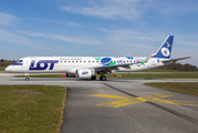 LOT Polish Airlines Embraer ERJ-195LR (ERJ-190-200LR) (SP-LNC) at  Hamburg - Fuhlsbuettel (Helmut Schmidt), Germany