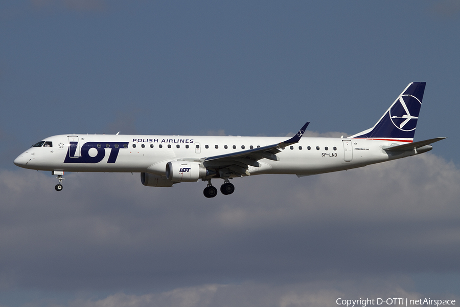 LOT Polish Airlines Embraer ERJ-195LR (ERJ-190-200LR) (SP-LND) | Photo 380790