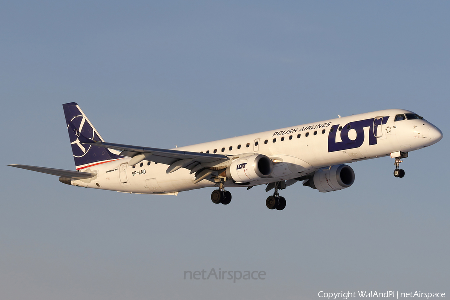 LOT Polish Airlines Embraer ERJ-195LR (ERJ-190-200LR) (SP-LND) | Photo 540613