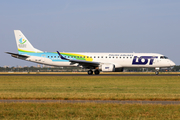 LOT Polish Airlines Embraer ERJ-195LR (ERJ-190-200LR) (SP-LNF) at  Amsterdam - Schiphol, Netherlands