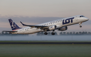 LOT Polish Airlines Embraer ERJ-195LR (ERJ-190-200LR) (SP-LNG) at  Amsterdam - Schiphol, Netherlands