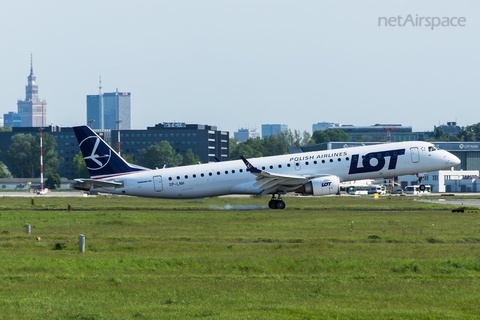 LOT Polish Airlines Embraer ERJ-195LR (ERJ-190-200LR) (SP-LNH) at  Warsaw - Frederic Chopin International, Poland