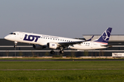 LOT Polish Airlines Embraer ERJ-195LR (ERJ-190-200LR) (SP-LNI) at  Amsterdam - Schiphol, Netherlands
