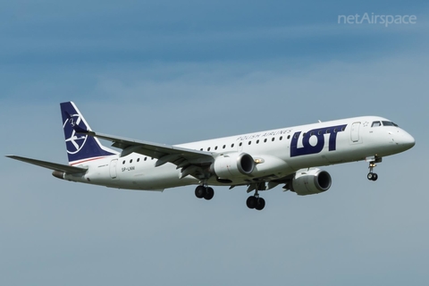 LOT Polish Airlines Embraer ERJ-195LR (ERJ-190-200LR) (SP-LNM) at  Rzeszów - Jasionka, Poland