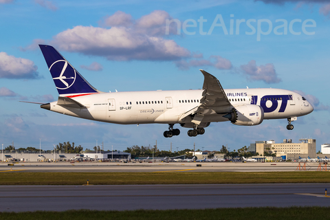 LOT Polish Airlines Boeing 787-8 Dreamliner (SP-LRF) at  Miami - International, United States